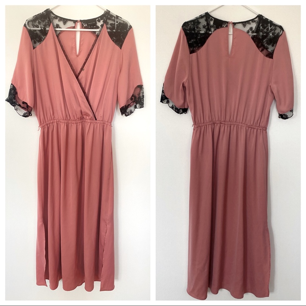 Who What Wear Faux Wrap Dress